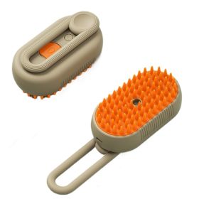 Foldable Rechargeable Cat Steamy Grooming Brush Cleaning Tool (Color: As pic show, Type: Style B)